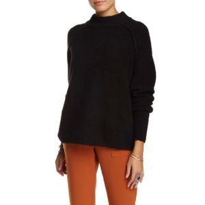 Free People Bubble Crew Sweater in Black